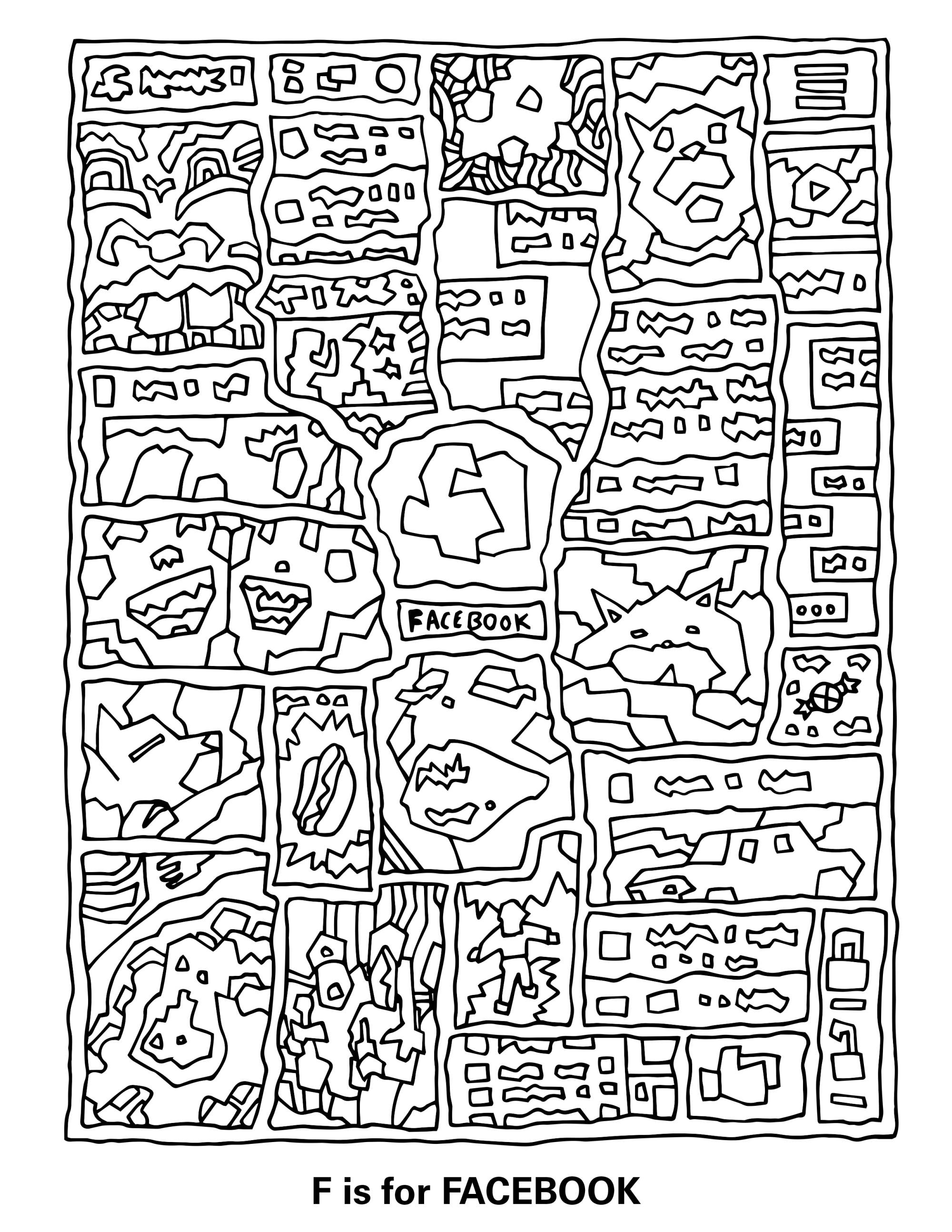 Internet Alphabet Coloring Book by Corey Bechelli