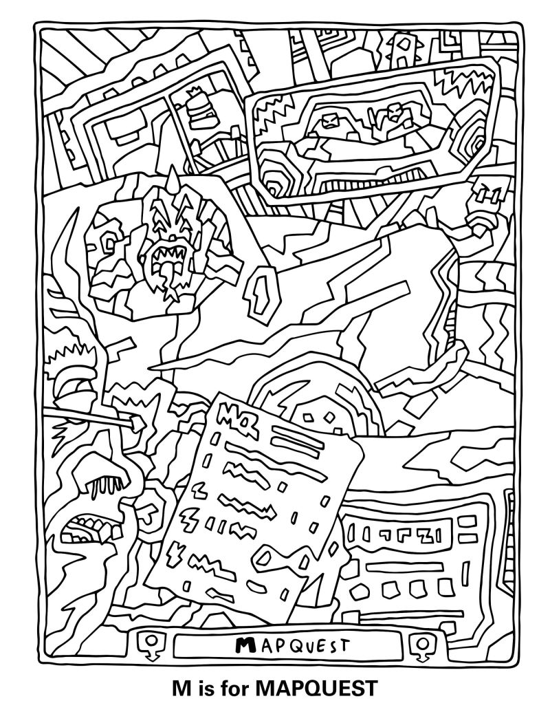 Internet Alphabet Coloring Book by Corey Bechelli
