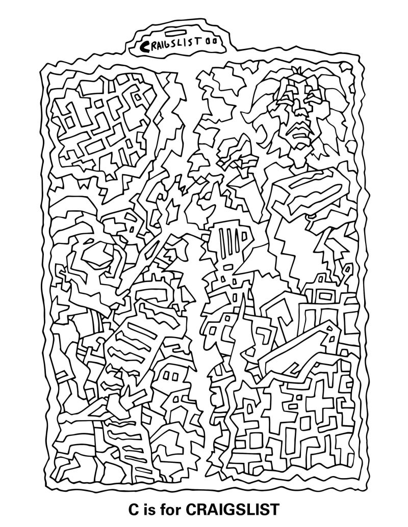Internet Alphabet Coloring Book by Corey Bechelli